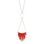 Red howlite necklace