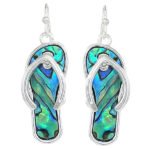 img_1007-blue swirl flip flop earrings